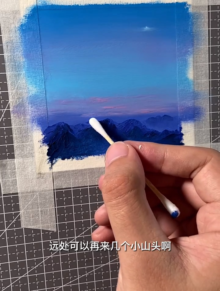 油画棒常规色系简单小风景教程 油画棒画 重彩油画棒