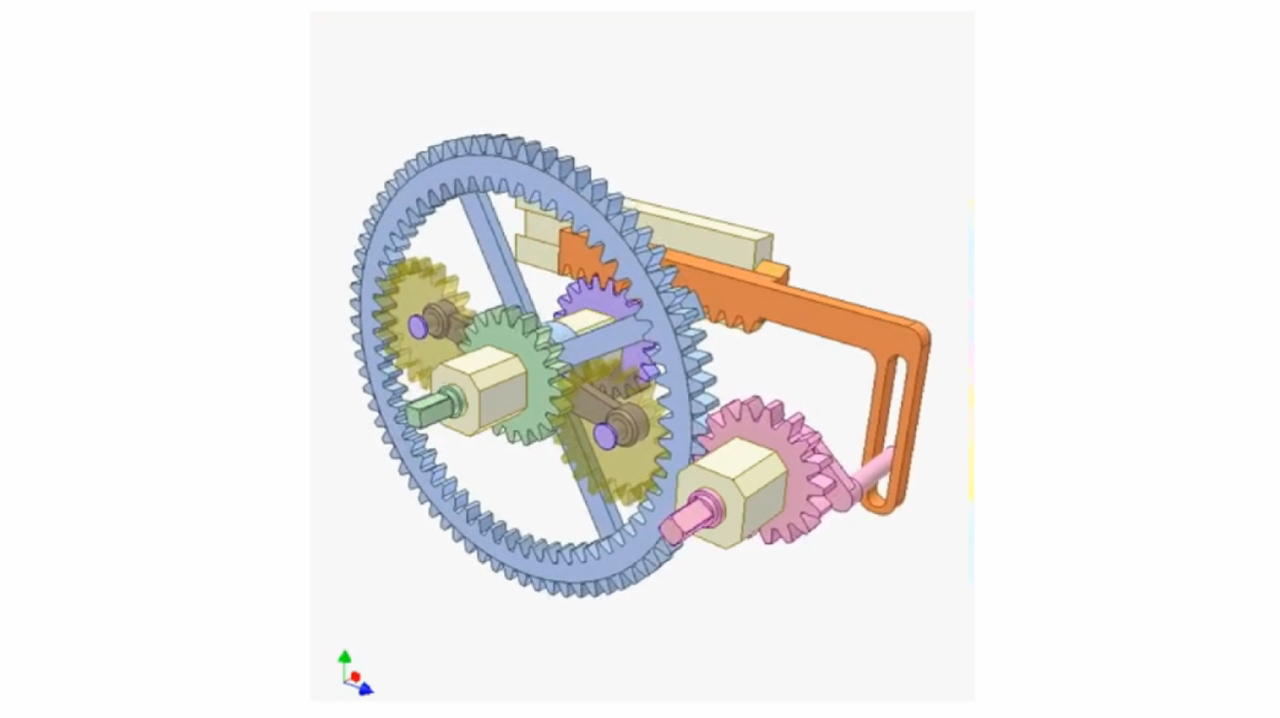 [图]「机械原理动图」齿轮齿条及连杆机构运行原理-机械设计经典机构