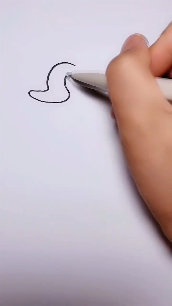 一起来画画,简笔画大白鹅