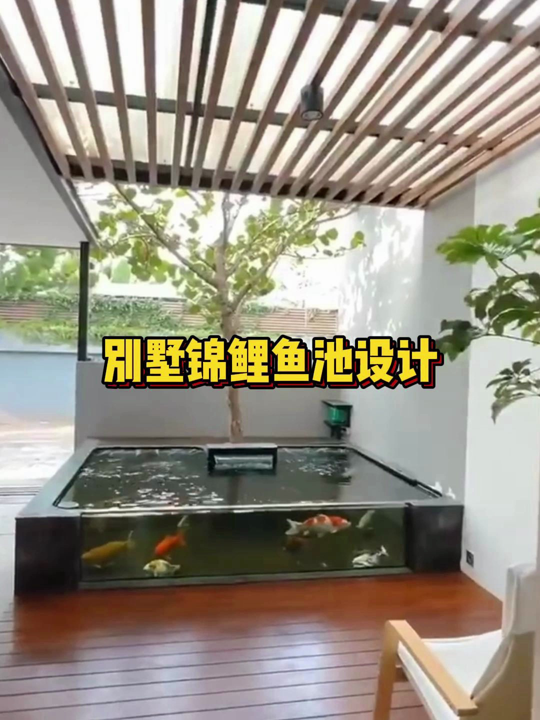 这样的别墅锦鲤鱼池设计,给人一种独特的愉悦和满足感