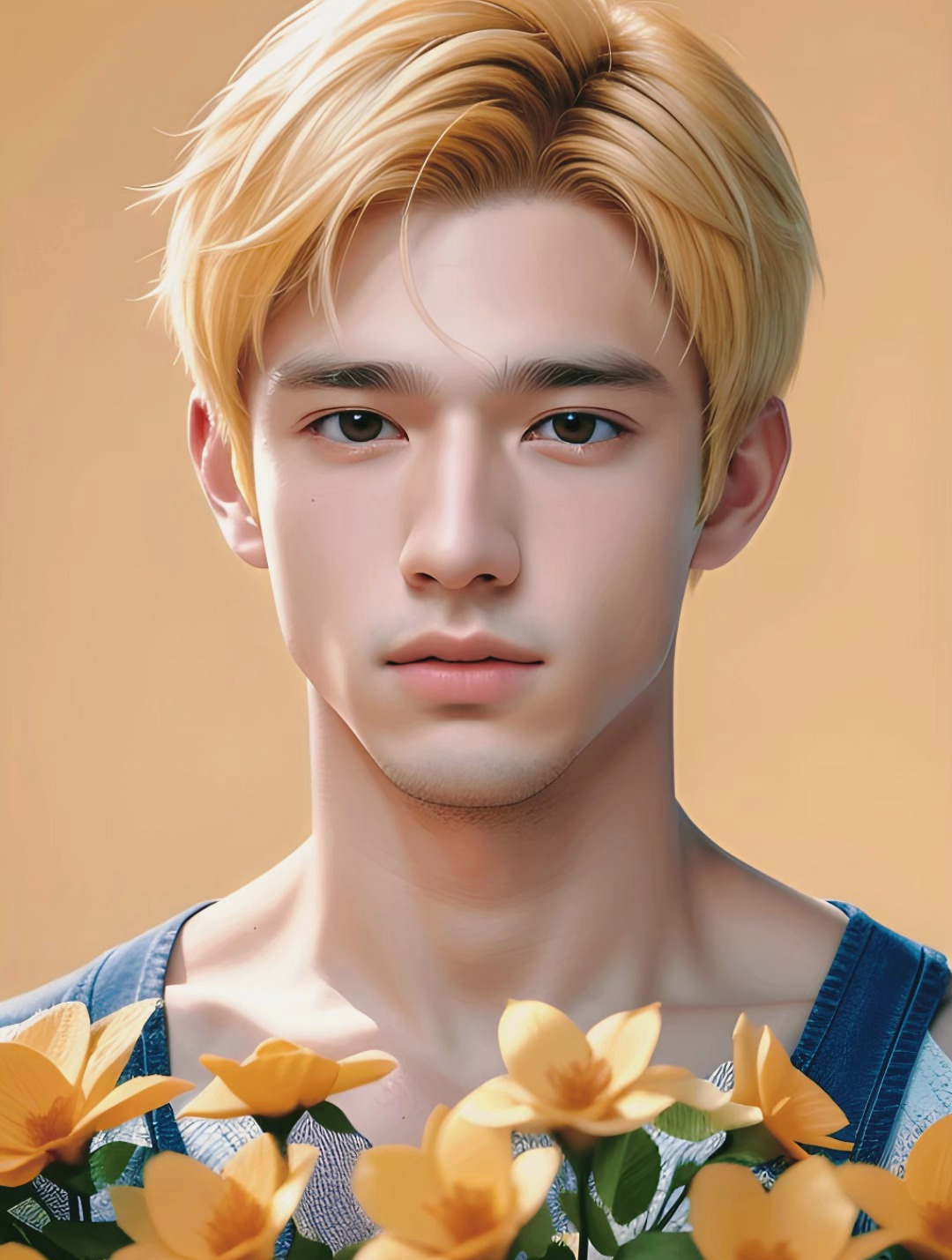 黄色系男生壁纸头像 宝藏男孩 夏日男生壁纸