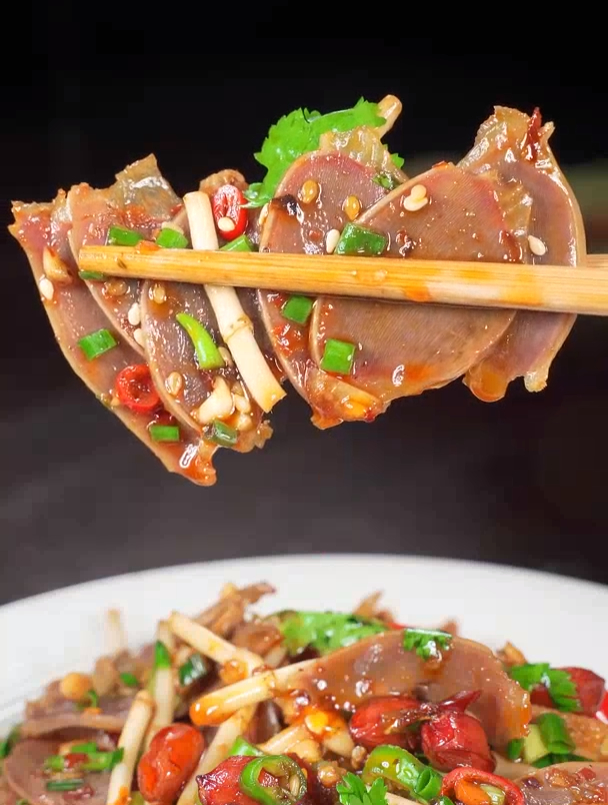 鸡胗这样做,简单又好吃 凉拌菜 家常菜 凉拌鸡胗
