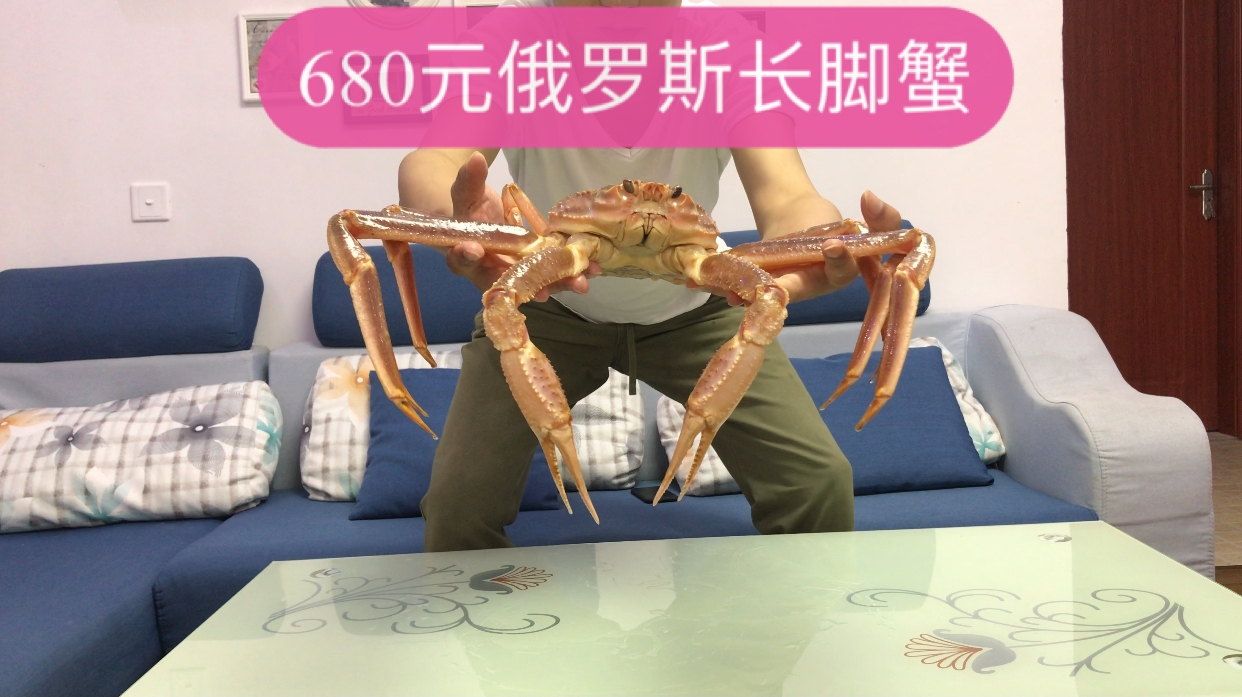 680买的俄罗斯长脚蟹,外表丑陋,肉质鲜美,松果表示这钱花得值