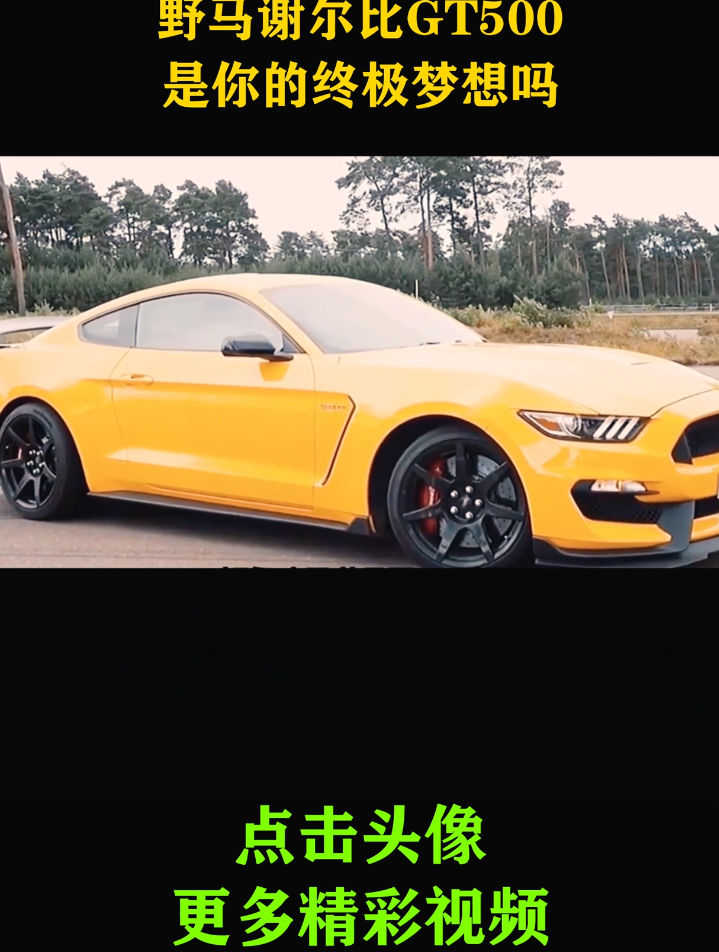 5.2升V8机械增压770马力!野马谢尔比GT500,是你的终极梦想吗