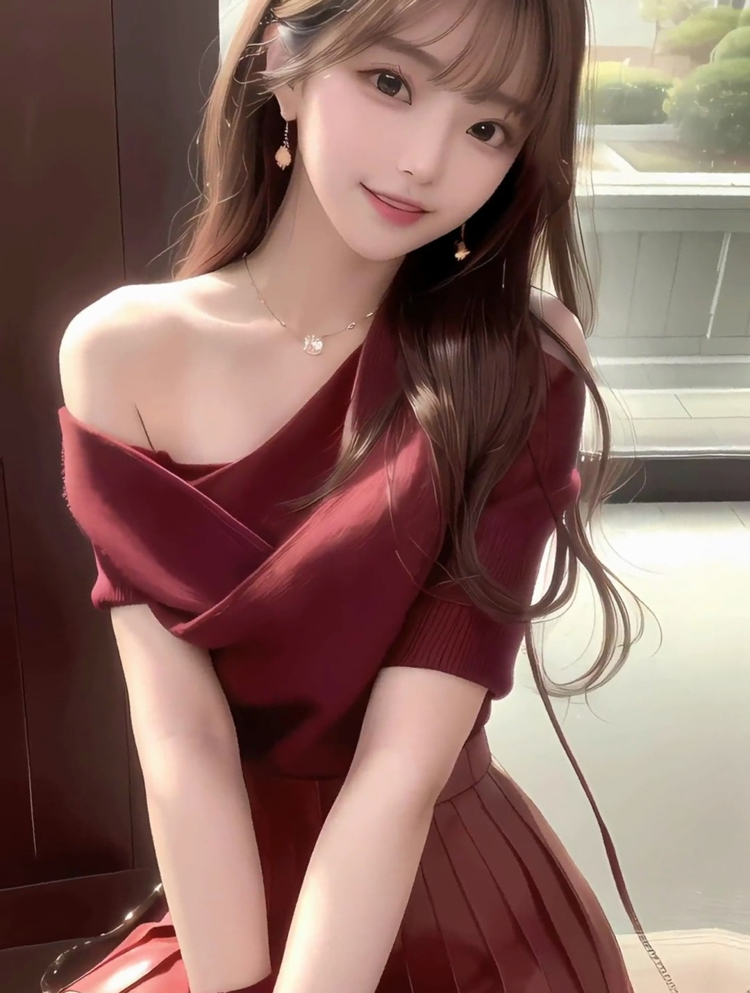 红色系列美女壁纸,纯欲天花板,古风美女