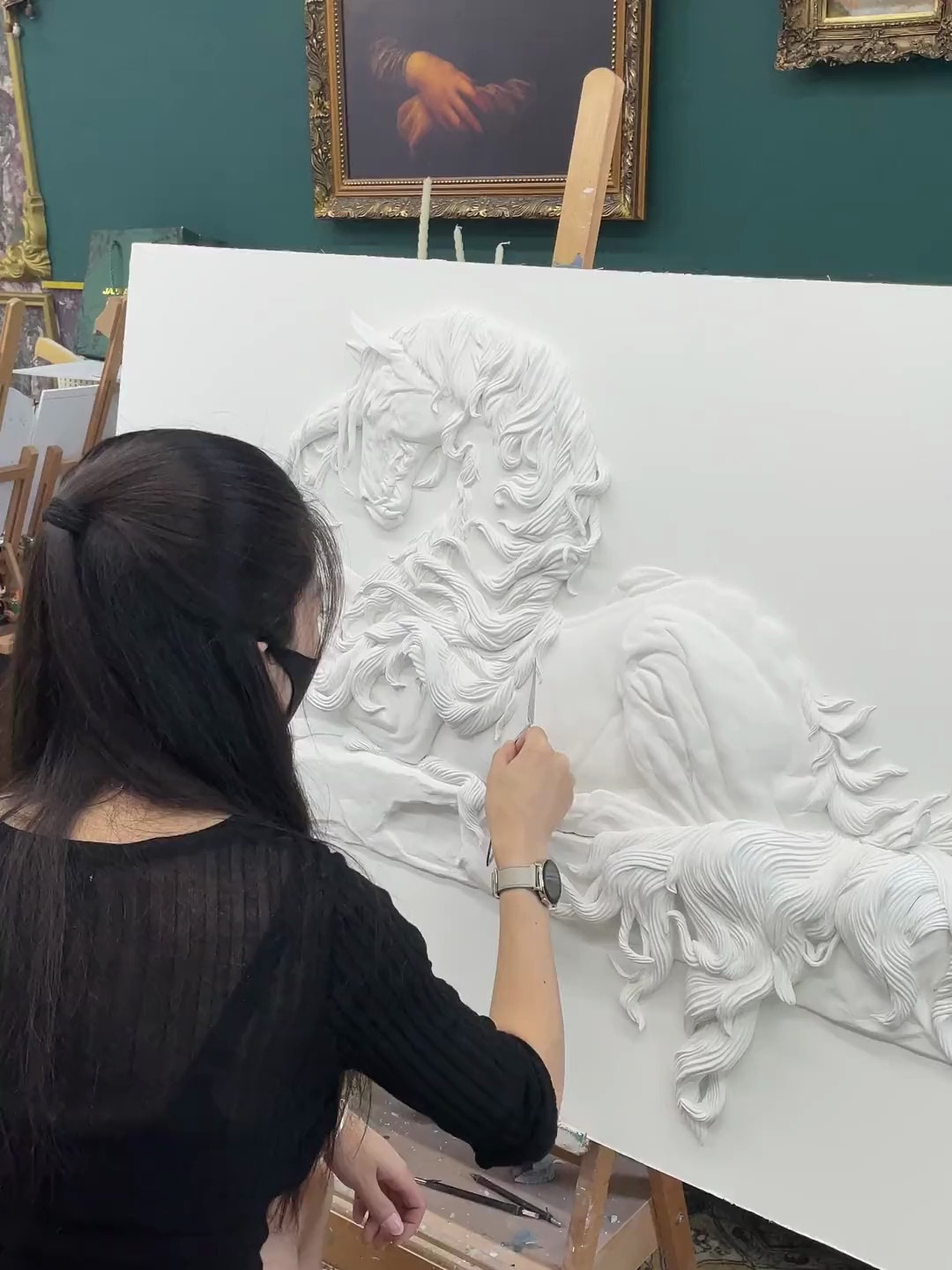 浮雕壁画 浮雕教学 壁画师培训