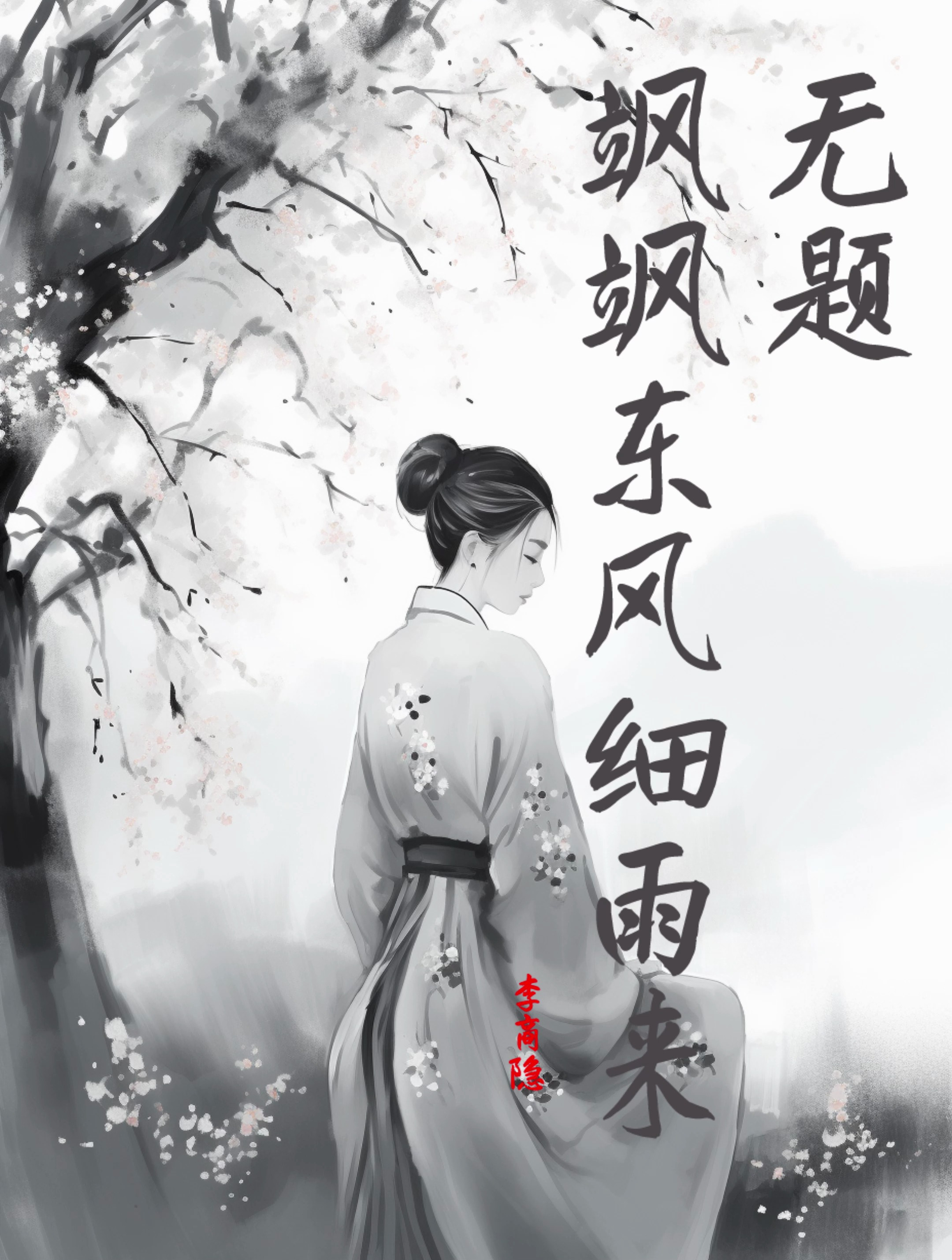 AI绘画水墨风李商隐《无题 飒飒东风细雨来》古诗微动画