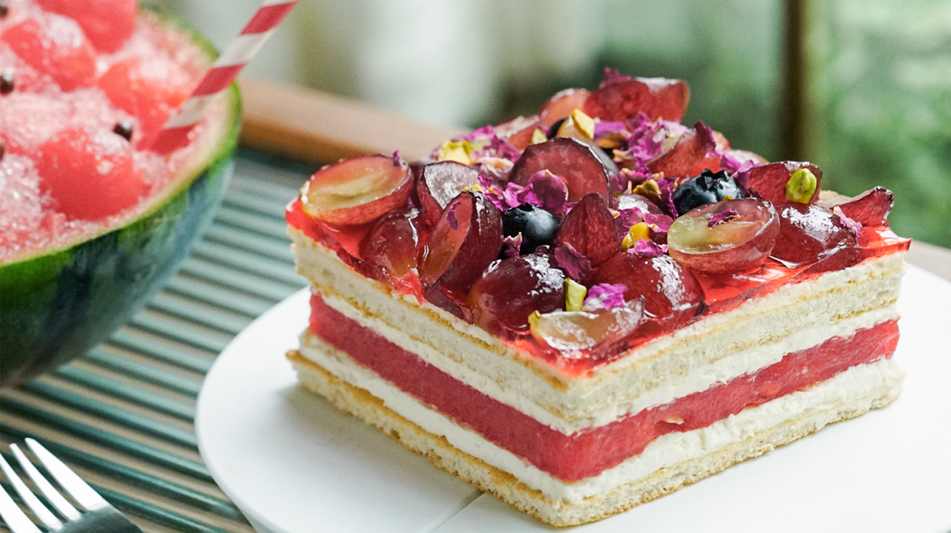 火遍澳洲的西瓜蛋糕,做起来也没啥了不起!