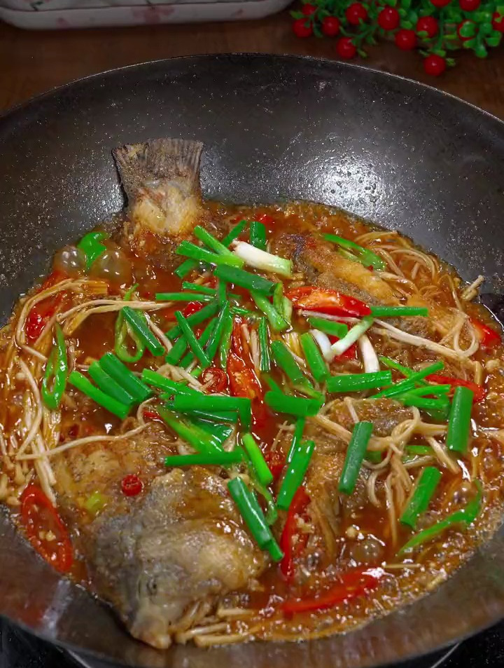 香辣可口的干烧鱼