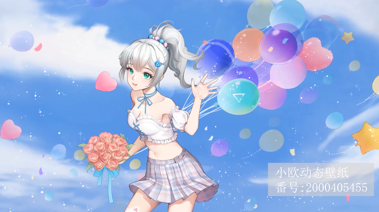 美少女就是上天赐给的礼物,UPUPOO小欧手机电脑动态壁纸