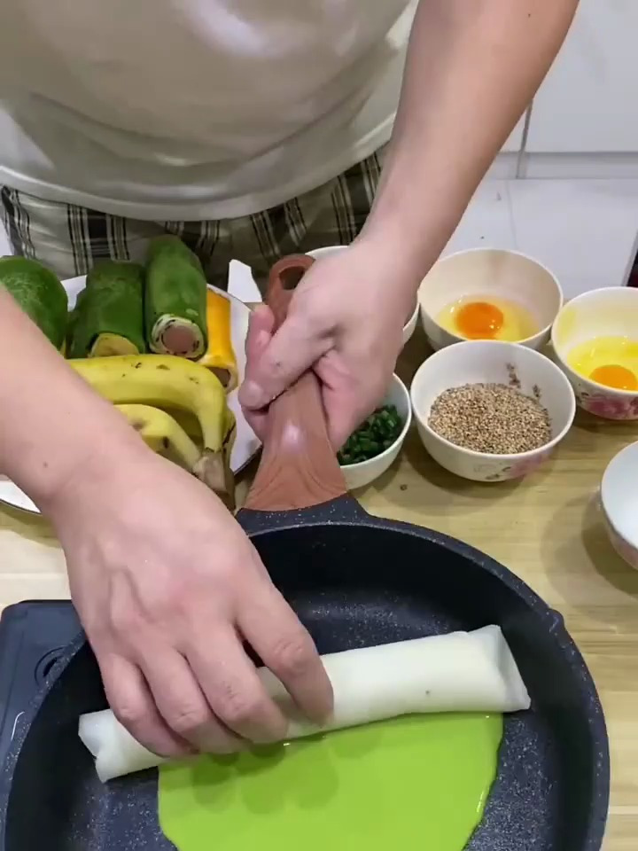 早餐火腿鸡蛋卷神仙做法!