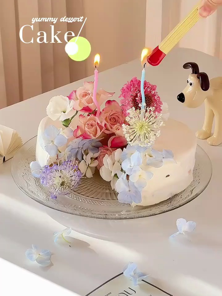 |ins风鲜花蛋糕