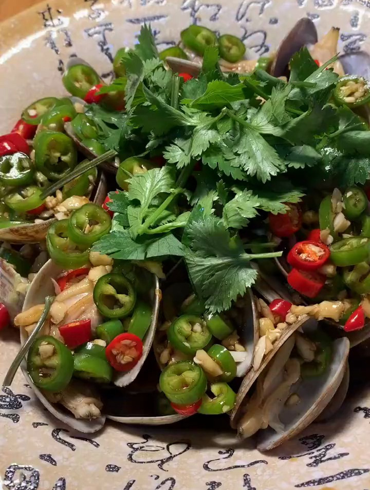 超级简单的浇汁花甲,原来是有的,我记错了