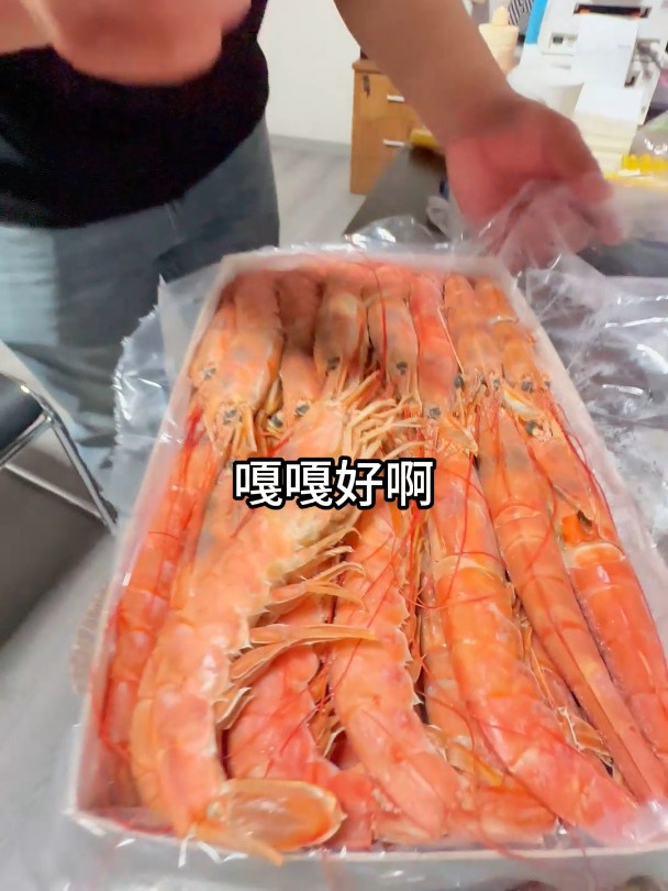船冻阿根廷红虾,上船急冻锁鲜,可以刺身的大虾