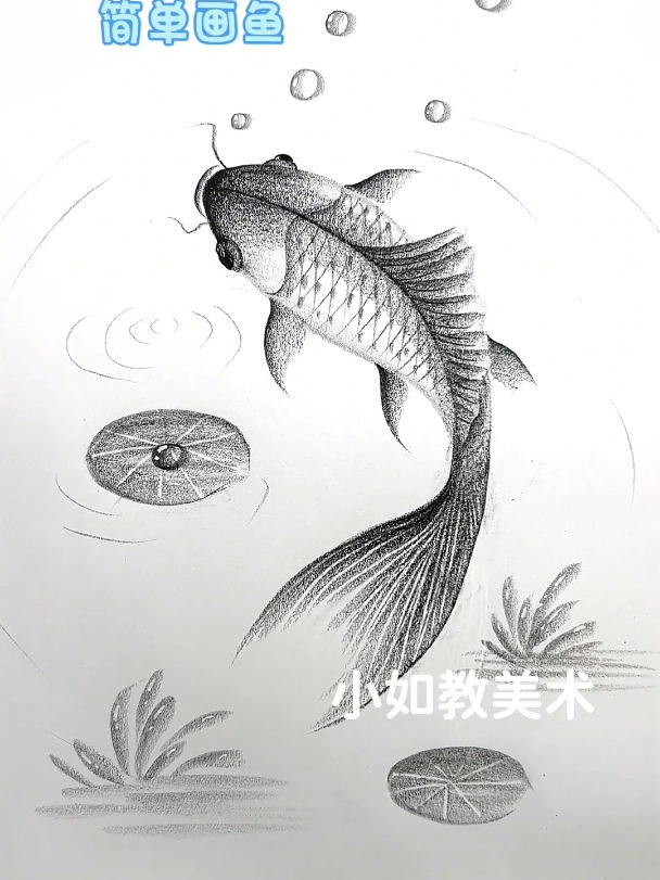 简单画鱼