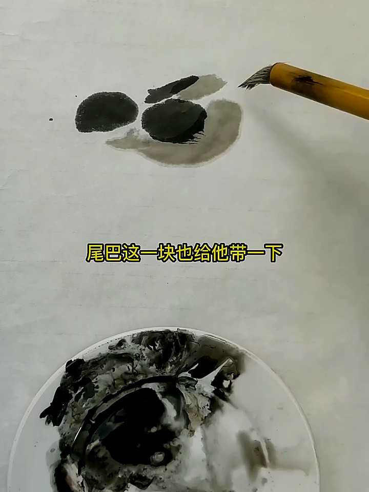 国画小鸡教程,细心就可以画好