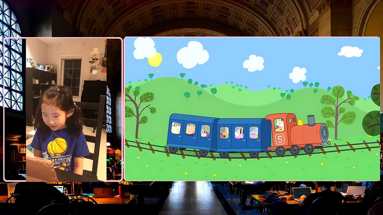 [图]英语口语练习小猪佩奇趣味配音《Peppa Pig: The Train Ride》