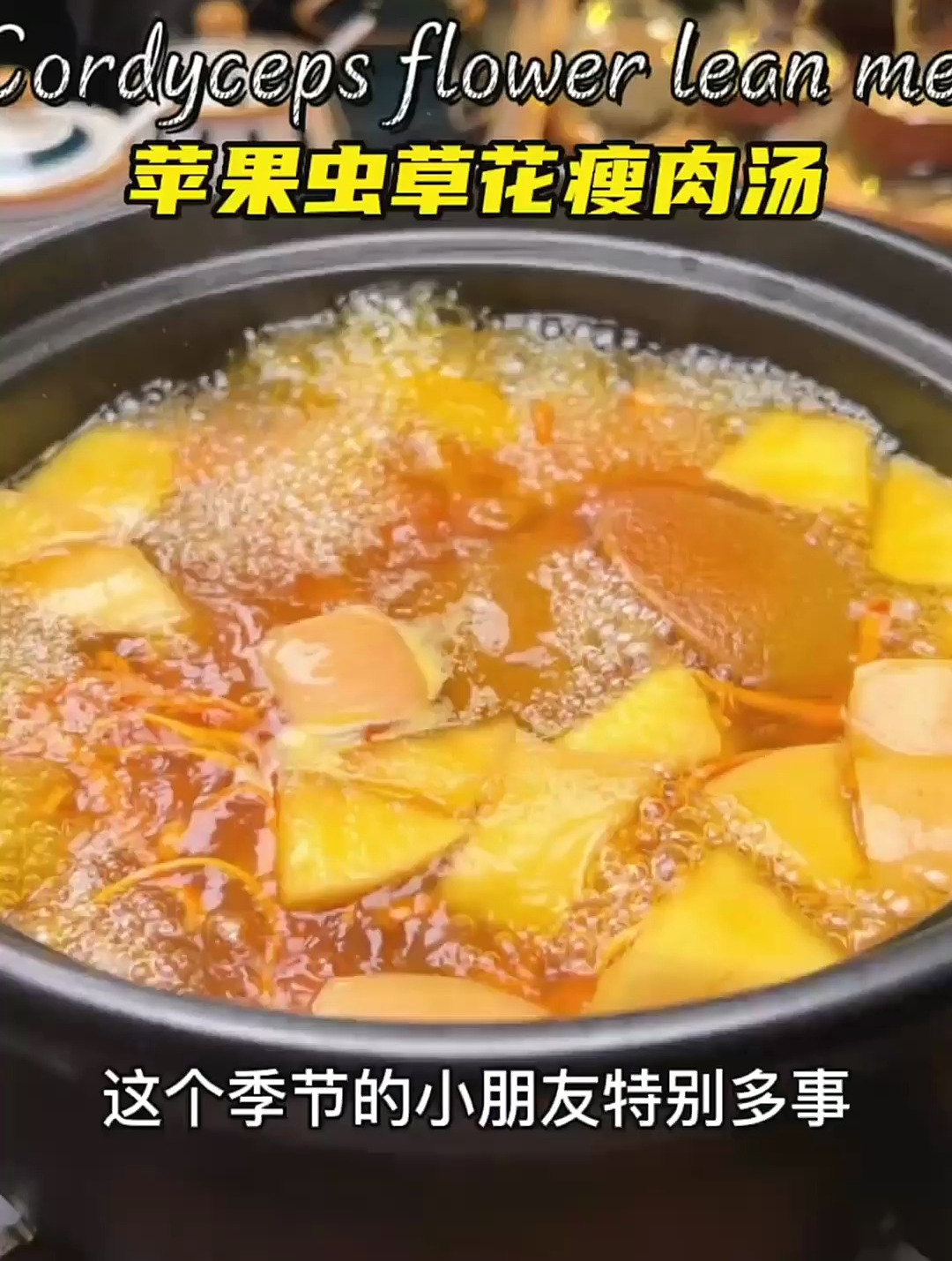 广东靓汤苹果虫草花瘦肉汤