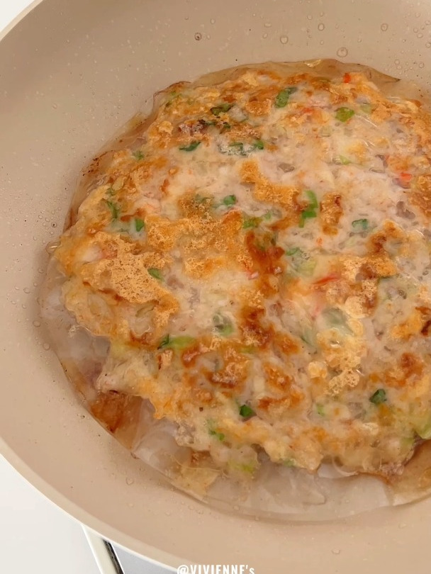 一人食Brunch,泰式春卷皮虾饼,超Q弹