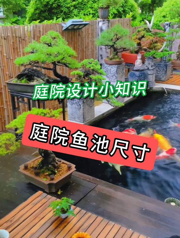 庭院鱼池尺寸 庭院设计 小院改造 花园设计 武汉庭院设计