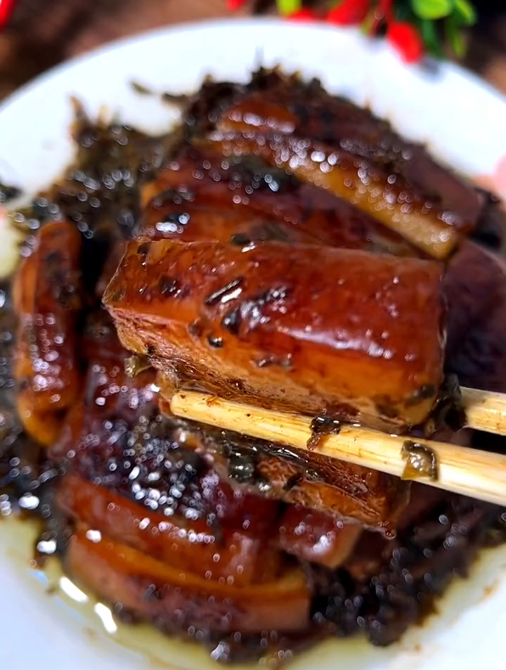以后再也不用去饭店吃梅菜蒸肉了
