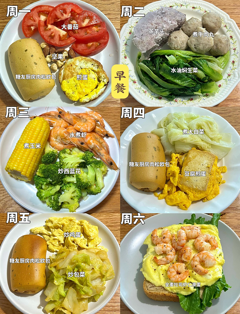 一周健康控糖食谱大公开!美味又营养,跟着吃就对了!
