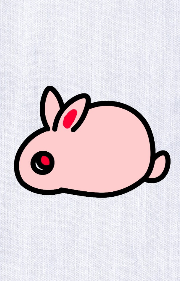 画一只可爱的小白兔,小兔子简笔画