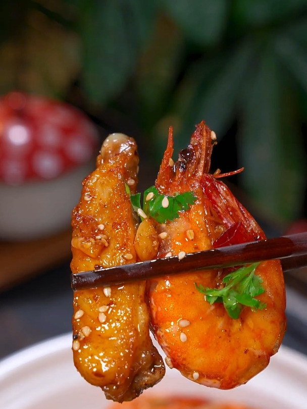 教你做干锅鸡翅香辣虾