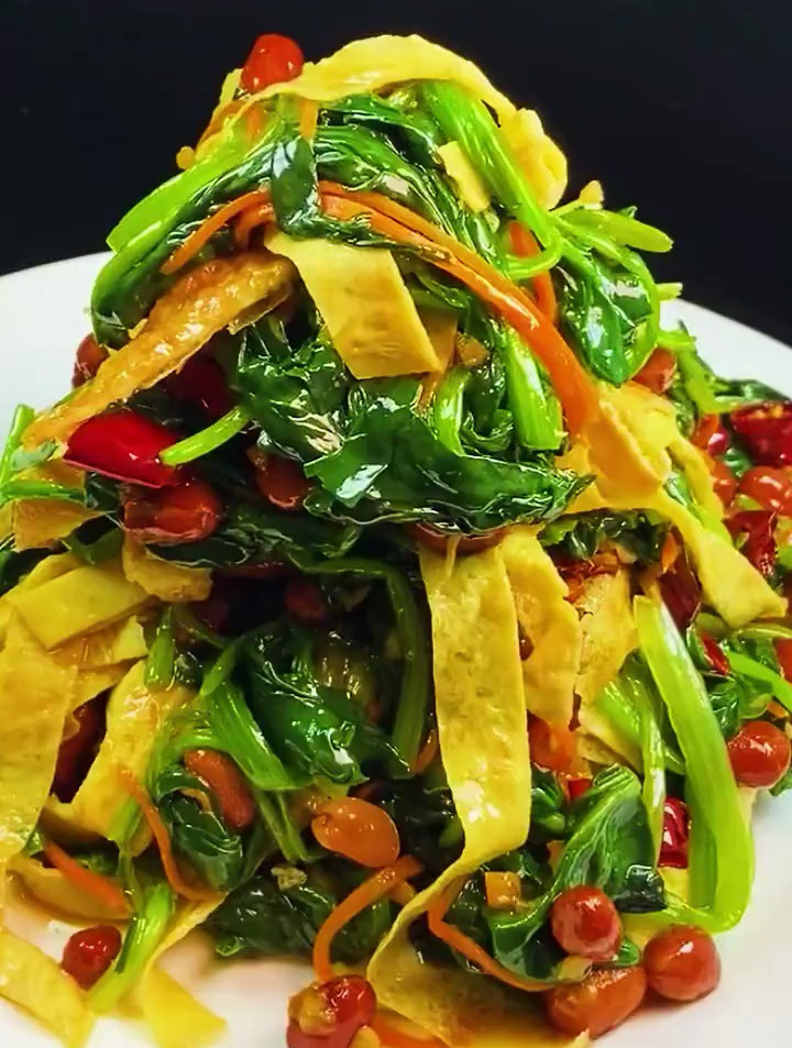 简单营养好吃的凉拌菠菜