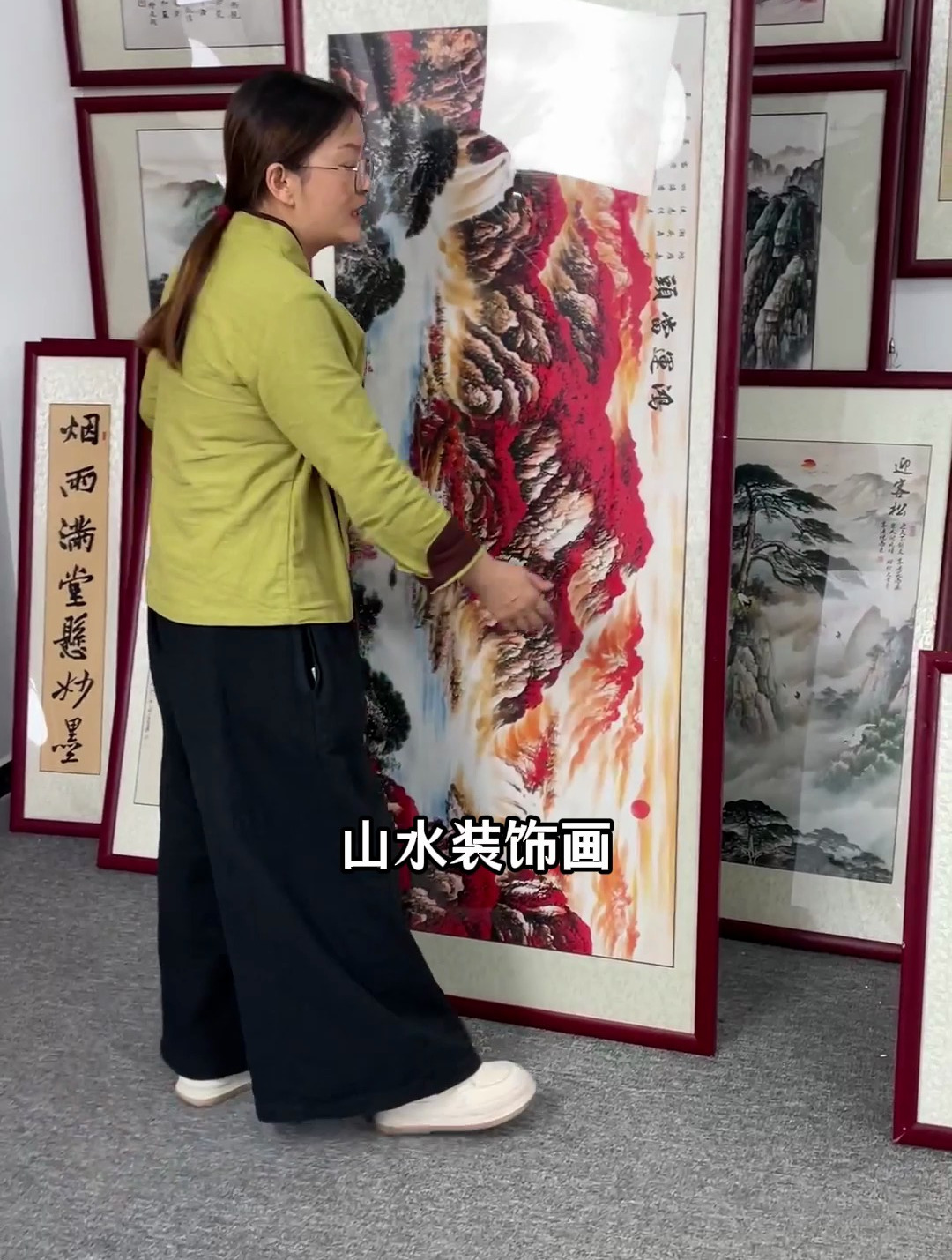 山水装饰画开始流行了,鸿运当头是不错的选择