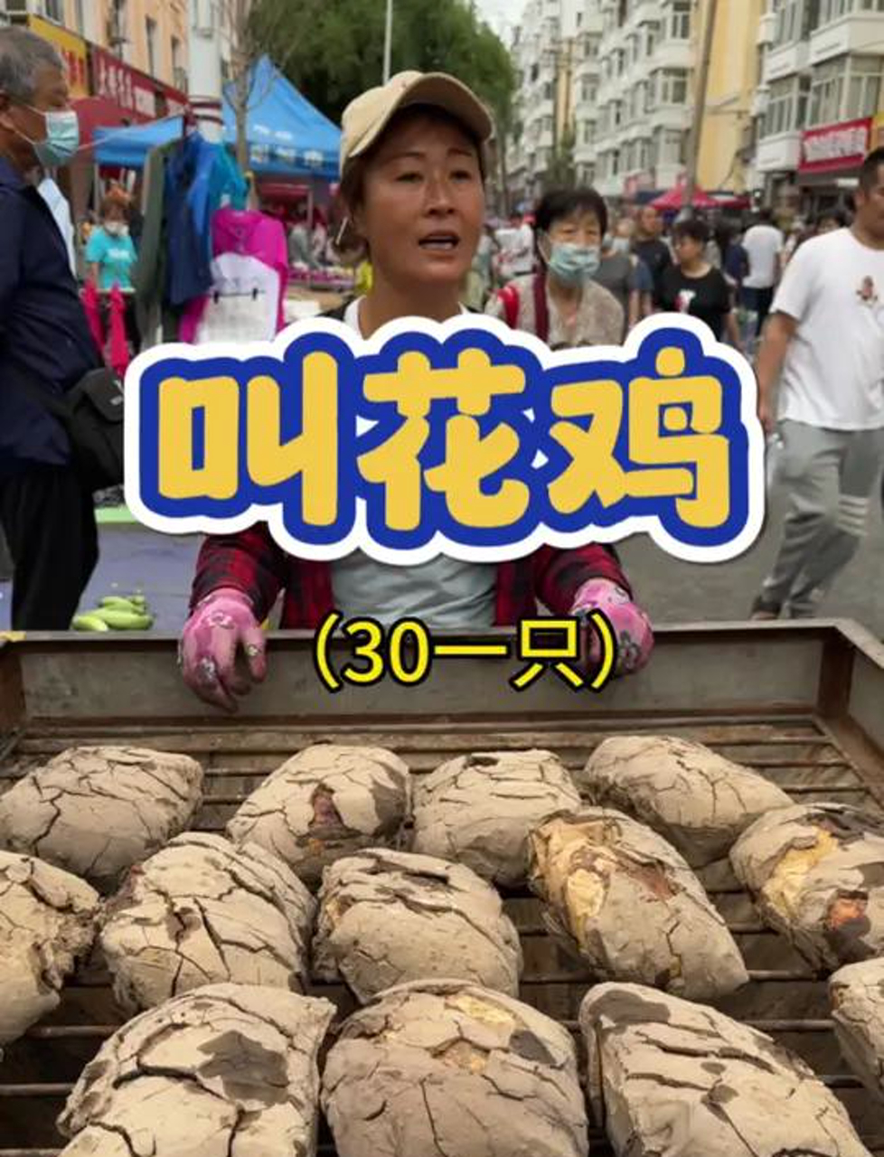 街边30一只的叫花鸡,大姐真的没有骗我里面真的有鸡超感动!