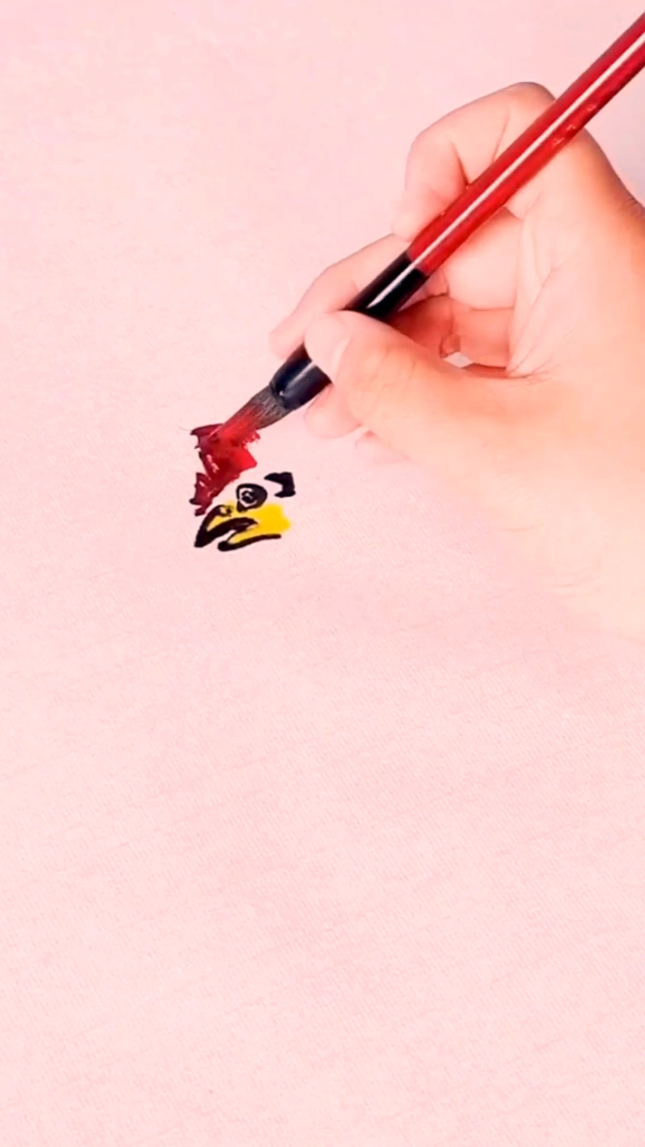 国画花鸟大公鸡的视频画法