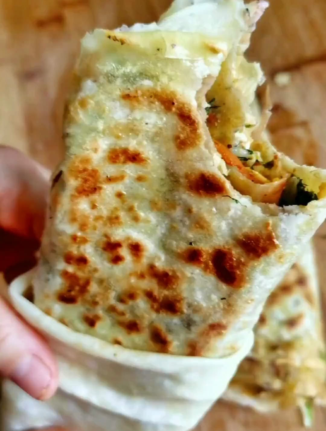 菜煎饼的做法