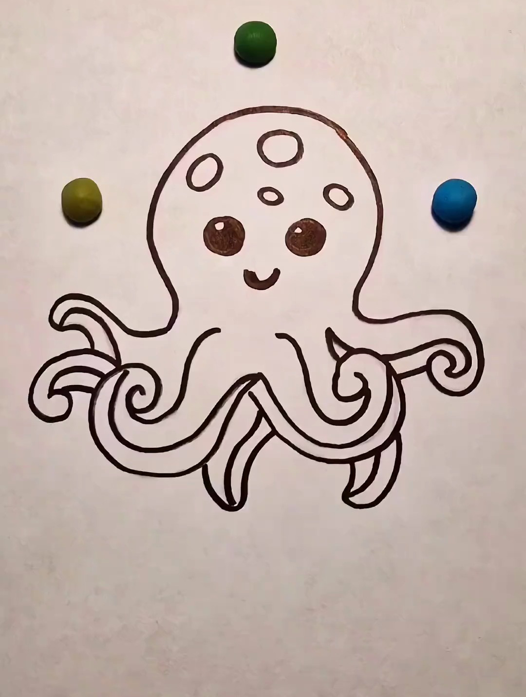 可爱卡通的八爪鱼呀~