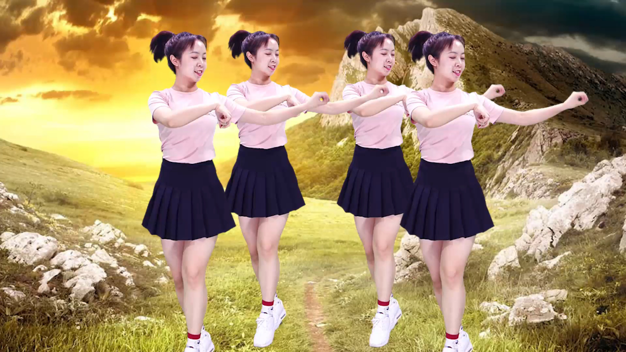 广场舞《牧羊姑娘》歌曲优美动听,简单好看