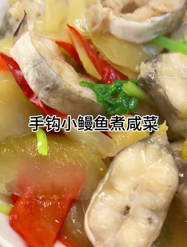 小鳗鱼煮咸菜真的鲜甜好吃,酸爽开胃又下饭,家常做法!