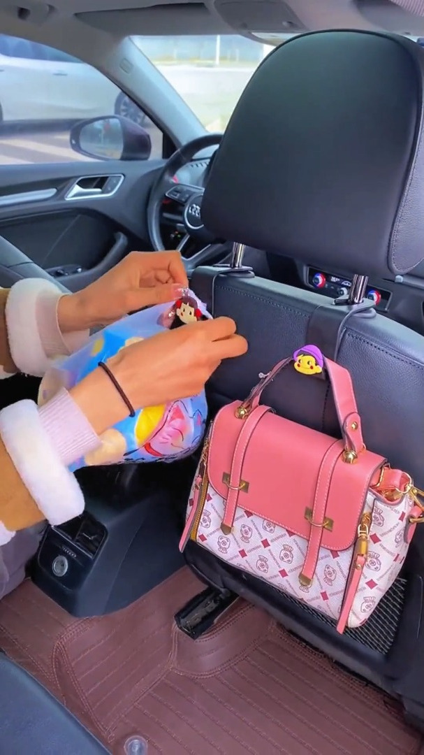 汽车好物,呆萌可爱卡通汽车座椅挂钩,告别车内杂乱不堪
