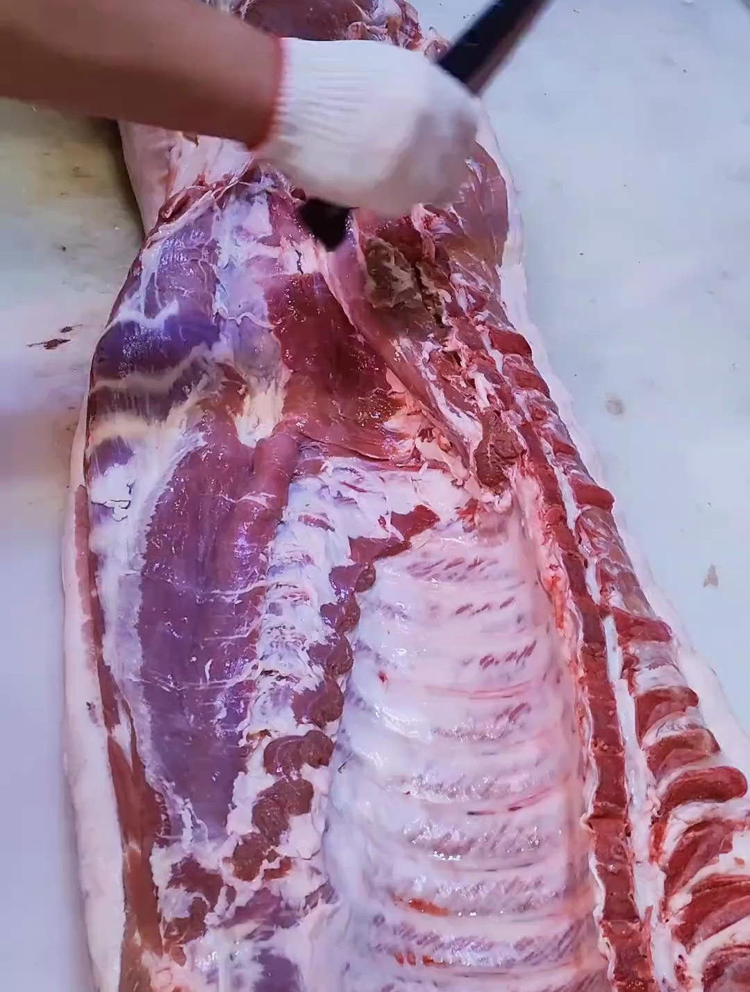 纯属解压 猪肉分割技巧 解压视频