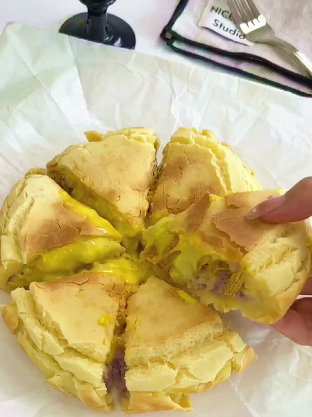 芋泥肉松脆皮年糕,糯叽叽一口爆浆 美食卷王挑战赛 脆皮年糕