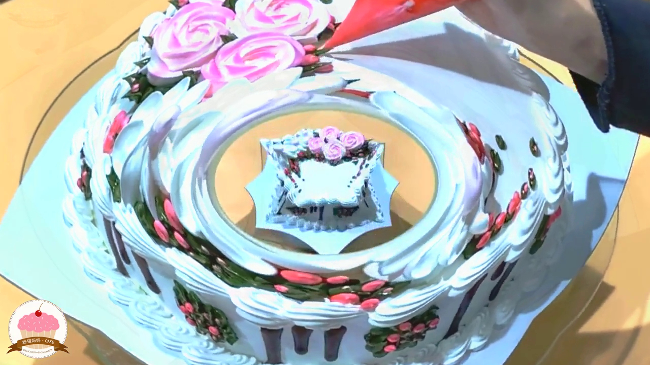 风雨过后见彩虹 高考不是终点 人生还有很多选项 迷彩蛋糕