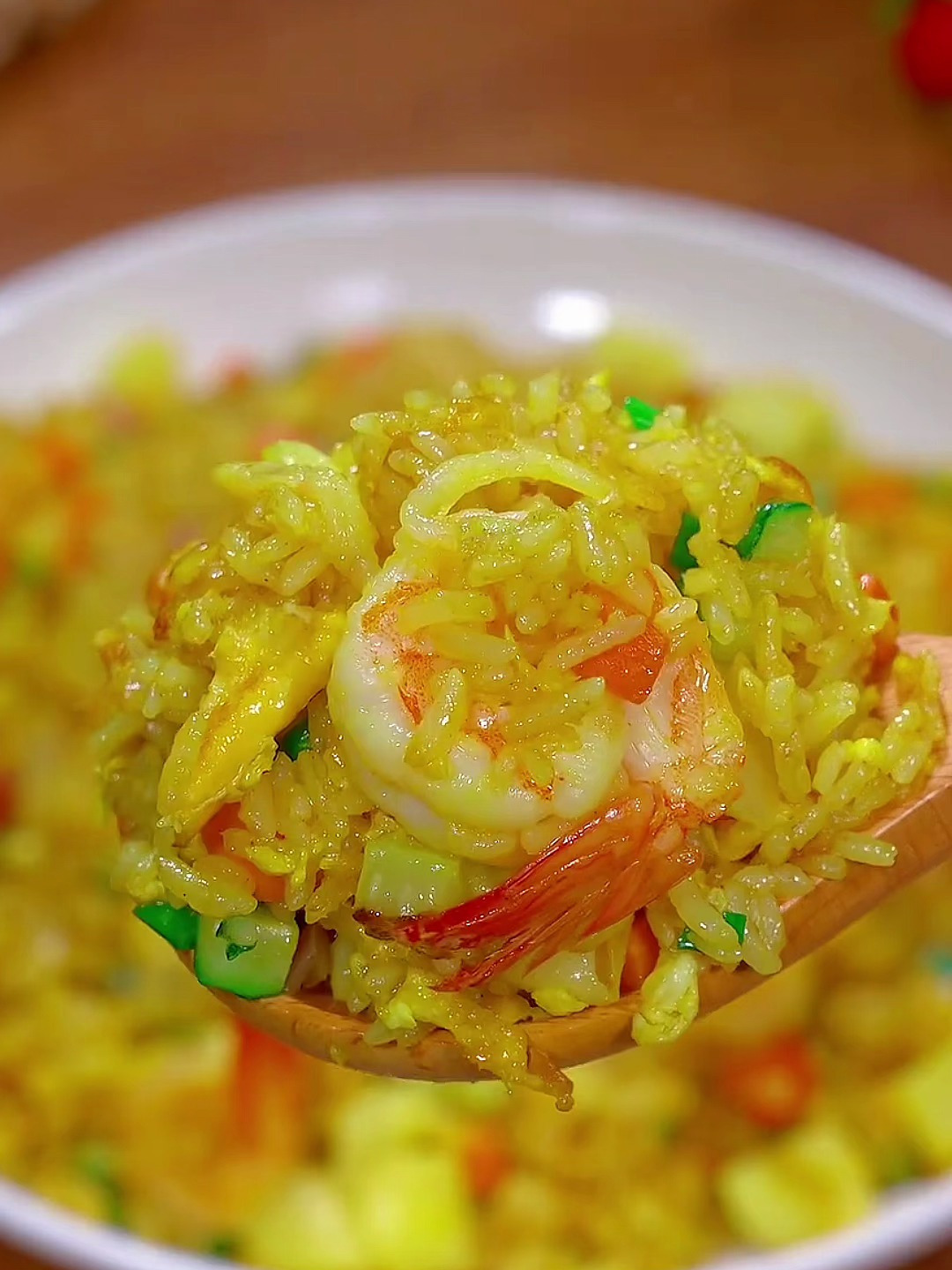 这样做的咖喱炒饭,太香了,孩子每次都能吃光盘