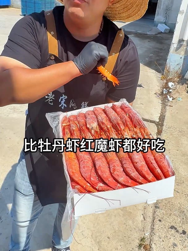 真正的硬货来了!珍藏版南极圈深海大红虾,世界八大名虾之一