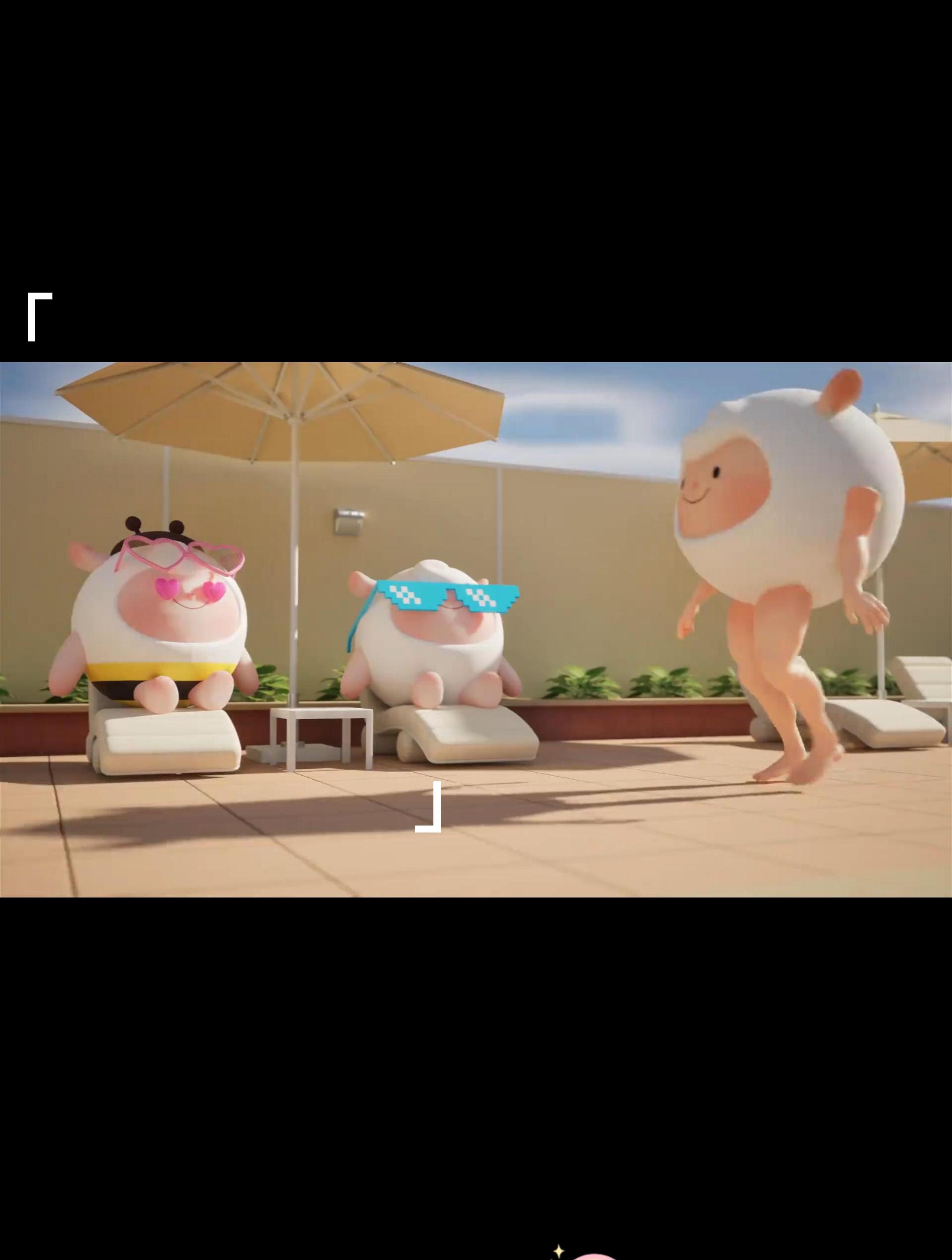 羊咩咩苦练30年的大长腿~