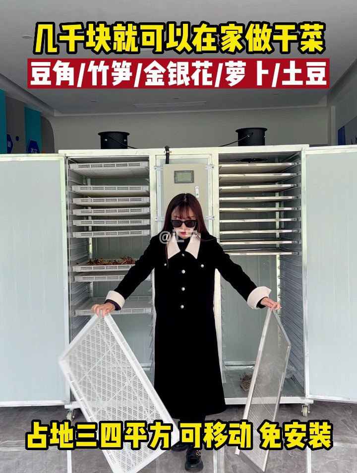 小型蔬菜烘干机 -几千块就可以在家做干菜加工