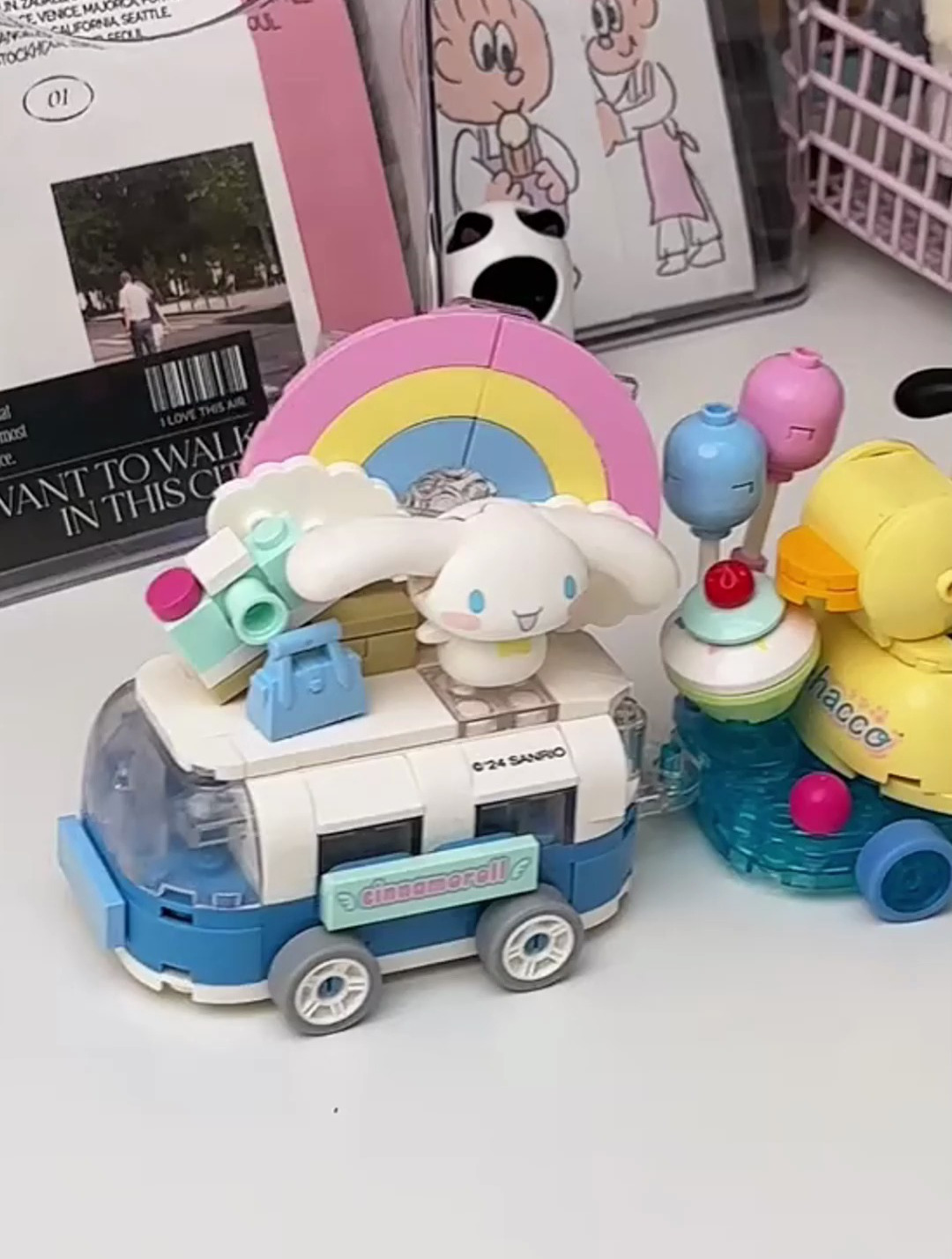 沉浸式拼装,三丽鸥迷你巡游小花车