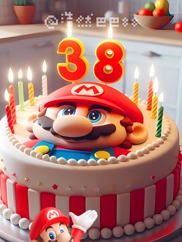 超级马里奥系列生日蛋糕,童年回忆甜蜜呈现!