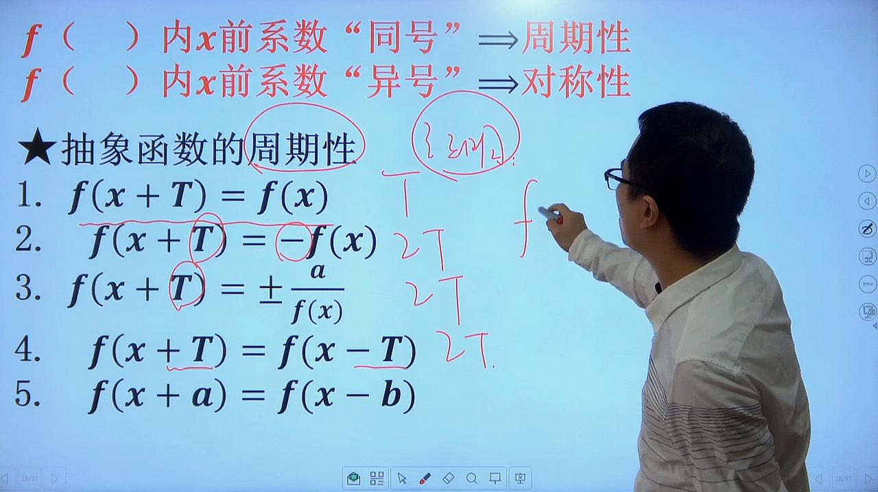 [图]高中数学：抽象函数对称性秒杀1，解决学生的痛点，难点问题！