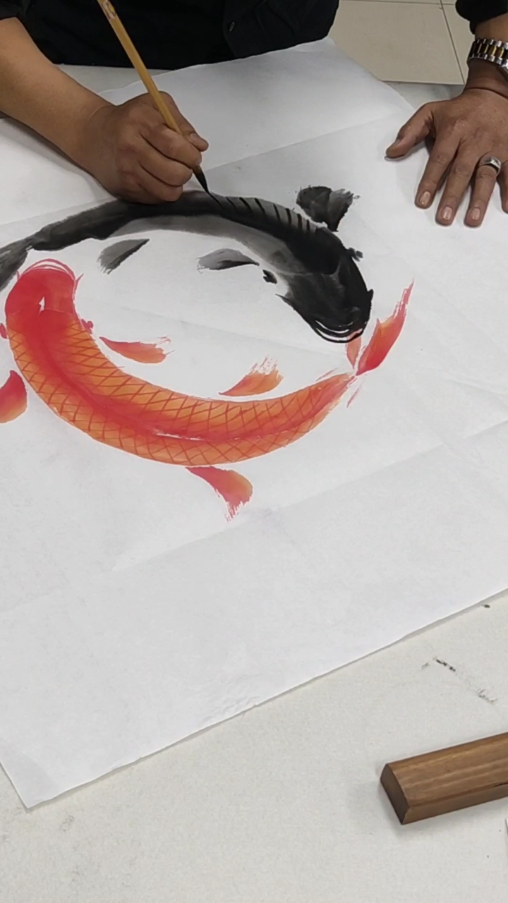 太极的画法画出的双鱼,有着转运的寓意?