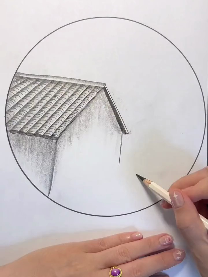简单几笔画家乡风景,跟我一起学画画