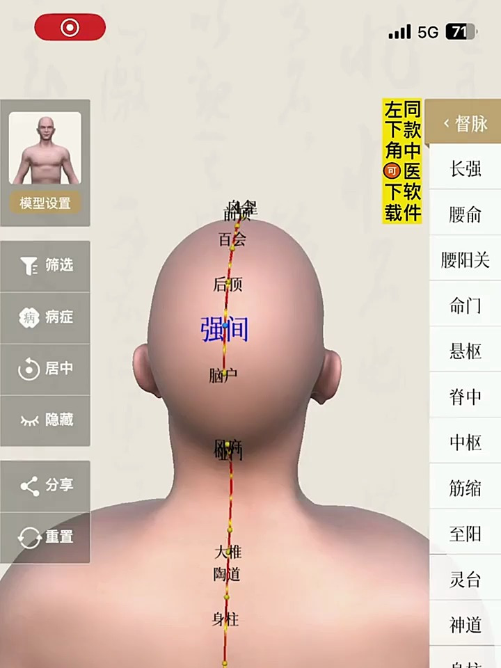 看视频学找脑户穴位置
